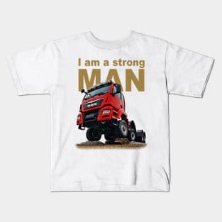 Strong MAN TGS 41.480 8x8 Brown - Trucknology Days Kids T-Shirt